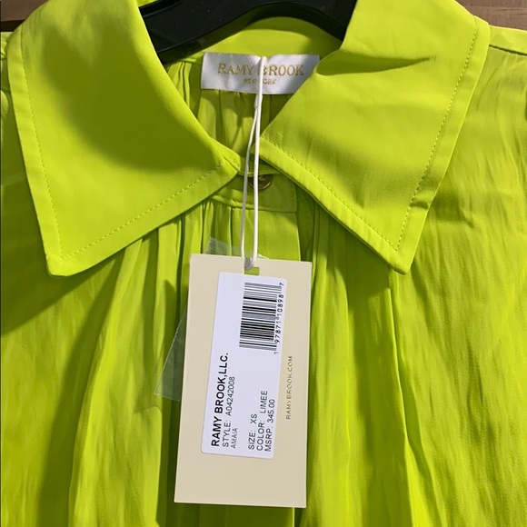 Ramy Brook Neon Green Blouse - Picture 7 of 7
